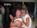 S & M - toga night.. he was playful.. he let me tie him up with his own belt! lol...  